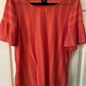 Flutter sleeve plus top